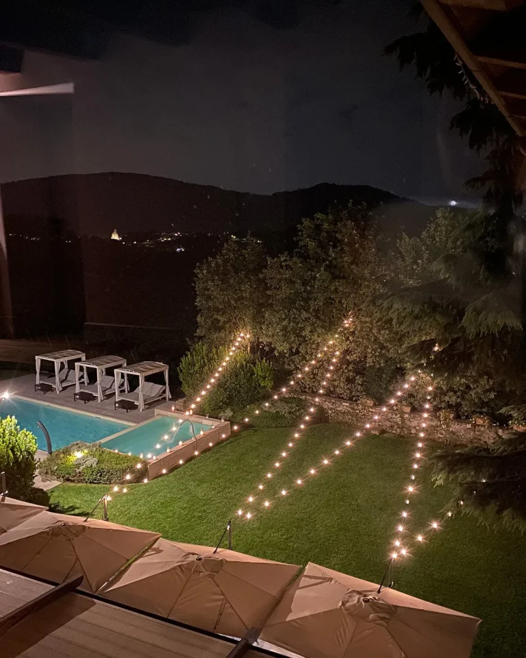 Podere Castel Merlo di notte