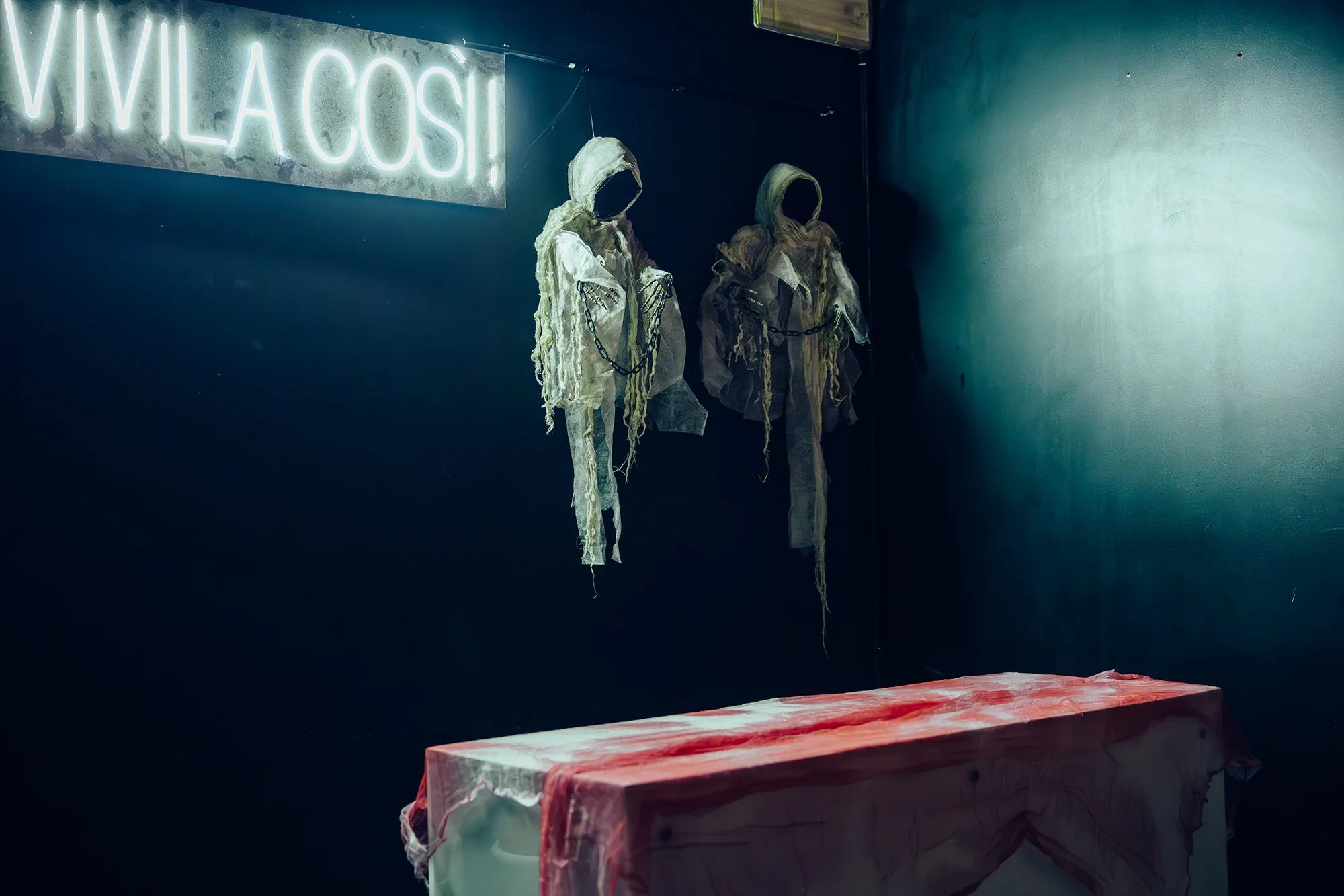 Locale interno del Cdl Clubbing con lighting design a tema halloween